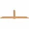 Ekena Millwork Eugene Smooth Timber Gable Bracket, Western Red Cedar, 72"W x 30"H x 1 1/2"D x 5 1/2"F, 10/12 Pitch GBW072X30X0206EUG00SWR - alternate 4